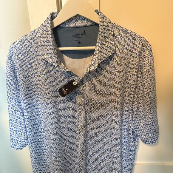 Blue Johnnie O Performance Polo New - Picture 1 of 3